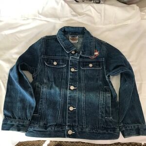 Harley Davidson Denim Jean Jacket from Avon size 4-5 new sealed package